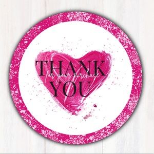 100 2” Thank You for Your Purchase Shop Stickers Labels for Posh Sellers